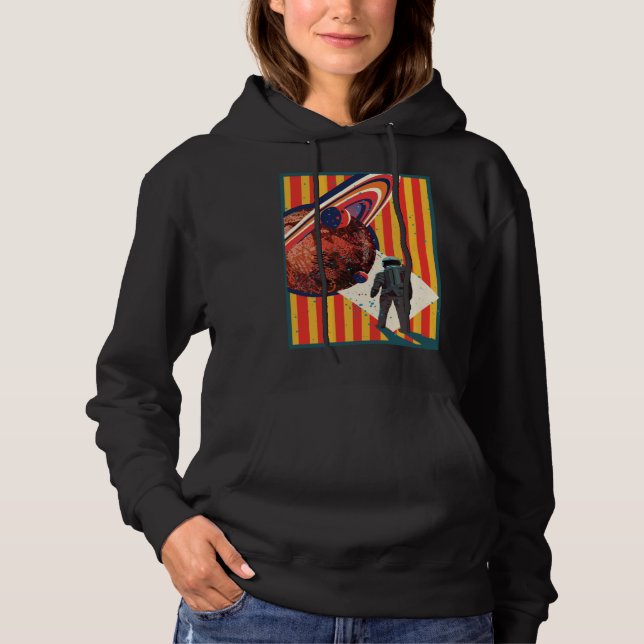 extraterrestrial  astronaut in space science ficti hoodie (Front)