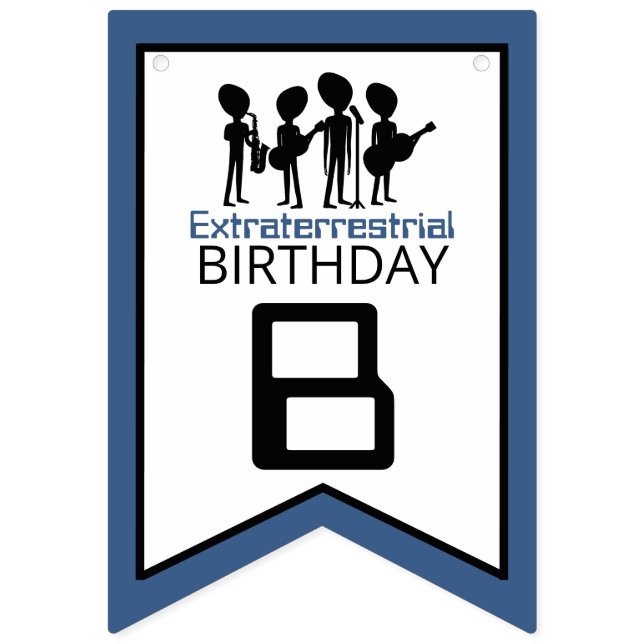 Extraterrestrial Band, Birthday Bunting (Second Flag)