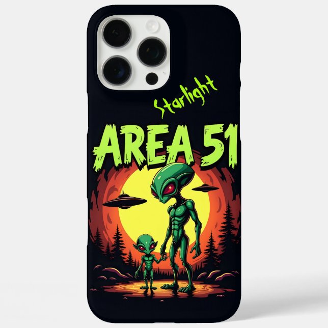 Extraterrestrial Beings Appear Near Area 51 Case-Mate iPhone Case (Back)