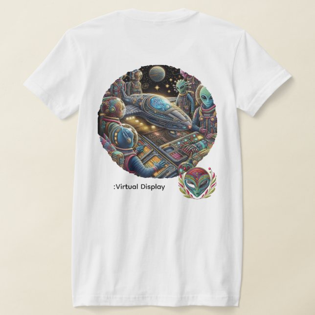 Extraterrestrial Cruiser Ops Division T-Shirt (Laydown Back)