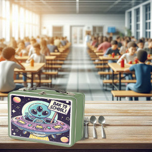 Extraterrestrial Education Begins Metal Lunch Box