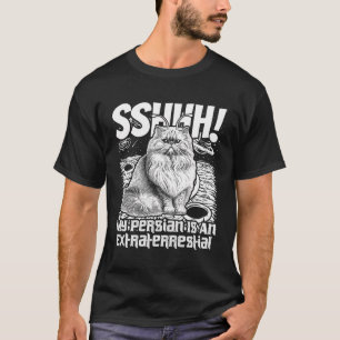 Extraterrestrial Feline Paranormal - Ufo Saucer Al T-Shirt