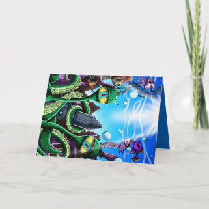 Extraterrestrial Sea Life Card