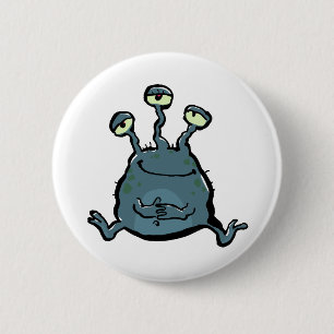 extraterrestrian 6 cm round badge