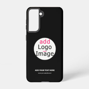 Extravagant Business Chic Customisable Logo Black  Samsung Galaxy Case