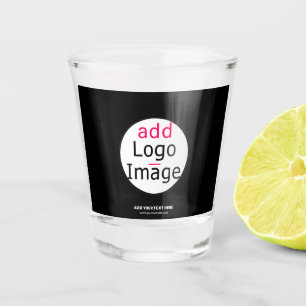 Extravagant Business Chic Customizable Logo Black  Shot Glass