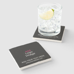 Extravagant Professional Business Custom Black Stone Coaster