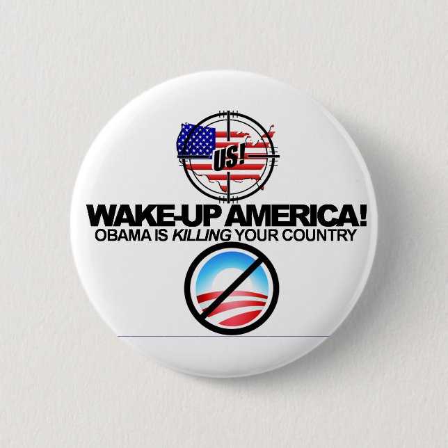 Extreme Anti Obama Jokes Button 01 (Front)