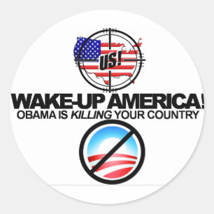 Extreme Anti Obama Jokes Sticker 01