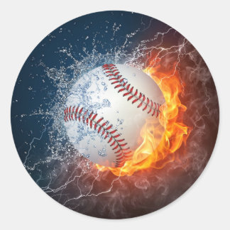 Extreme Baseball Classic Round Sticker