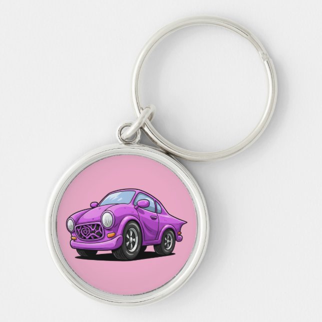 Extreme Bent Purple Auto Artwork  Key Ring (Front)
