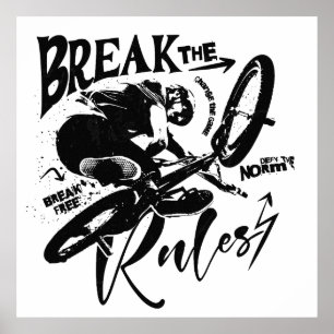 Extreme BMX Freestyle Rider Poster