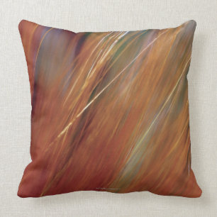 Extreme close-up of wheat growing in field cushion