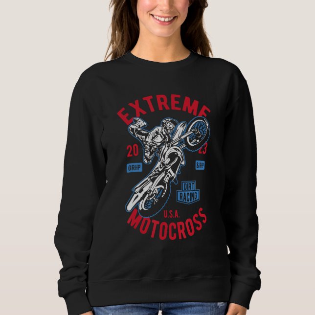 Extreme Dirt Bike Motocross Rider 2023 Design Sweatshirt (Front)