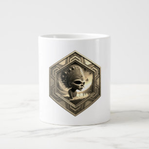 Extreme Fantasy Image of Alien In Pool Large Coffee Mug