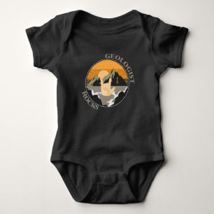 Extreme Geologist Rock Stone Geolog Scientist Baby Bodysuit