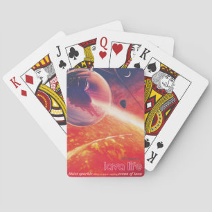 Extreme Hot Air Balloon on Volcanic Hellscape Playing Cards