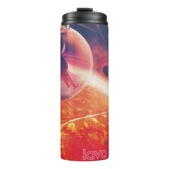Extreme Hot Air Balloon on Volcanic Hellscape Thermal Tumbler (Front)