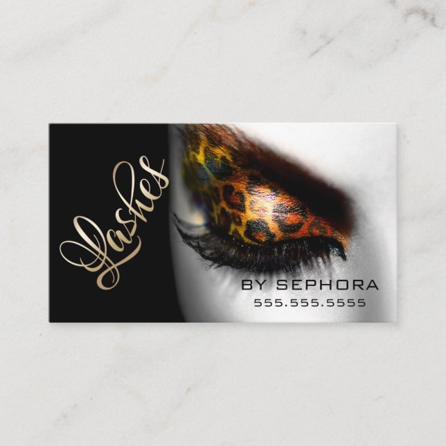 Extreme Lash Extensions Beauty Consultant Expert Business Card (Front)