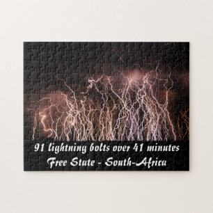 Extreme lightning bolts jigsaw puzzle
