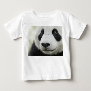 Extreme Macro Panda Cub Face Portrait Baby T-Shirt