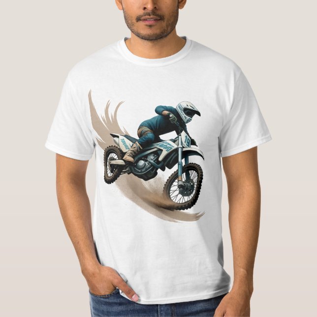 Extreme Motocross Rider Feel the Thrill Tee (Front)