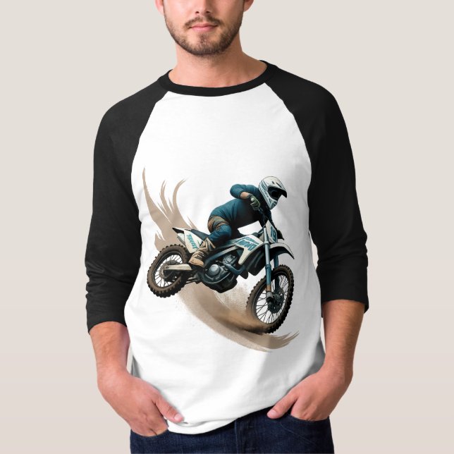 Extreme Motocross Rider Feel the Thrill Tee (Front)