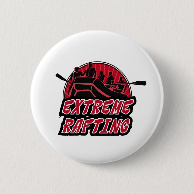 Extreme Rafting 6 Cm Round Badge (Front)