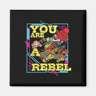 Extreme Rebel Motivation Skateboarding Lance Train Magnet