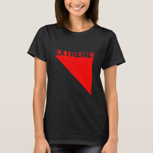 Extreme Red Modern Gym Fitness Workout Gym Trainin T-Shirt