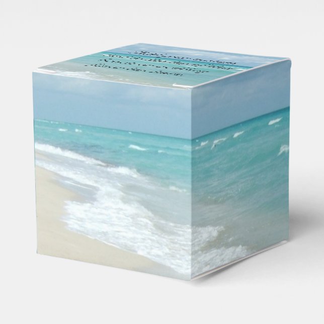 Extreme Relaxation Beach View Favour Box (Front Side)
