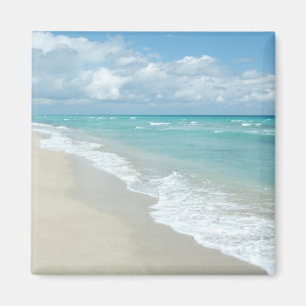 Extreme Relaxation Beach View White Sand Magnet