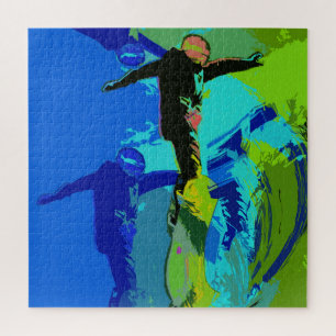 Extreme Riding- Snowboarders   Jigsaw Puzzle