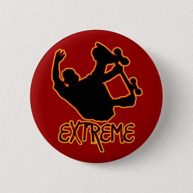 EXTREME SKATEBOARDING 6 CM ROUND BADGE (Front)