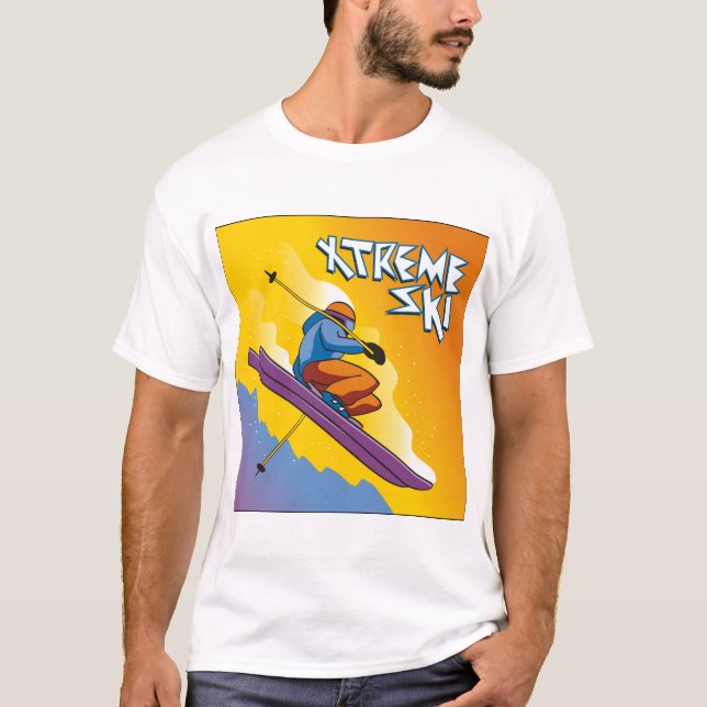 Extreme Skier T-Shirt (Front)