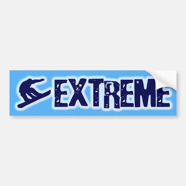 EXTREME SNOWBOARDING BUMPER STICKER (Front)