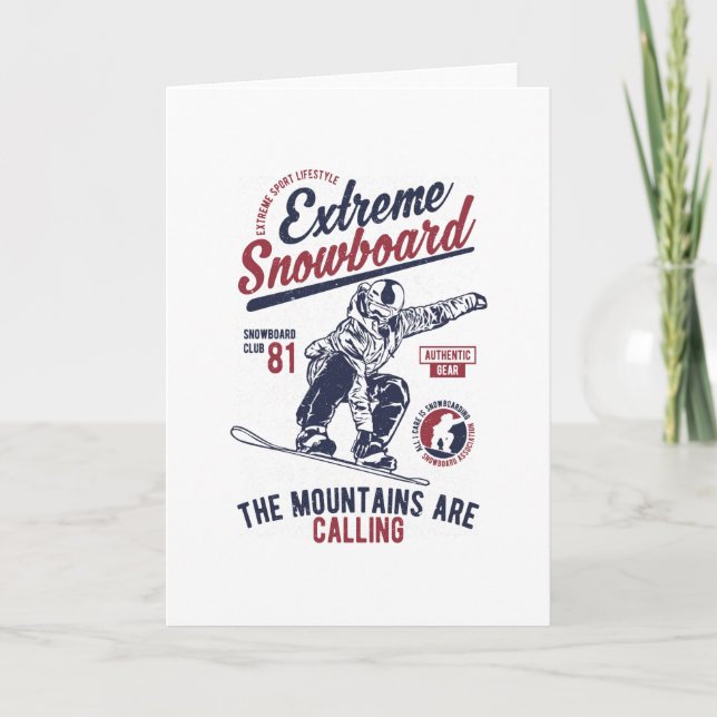 Extreme Snowboarding Card (Front)