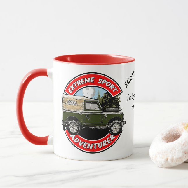 Extreme sports custom mug (With Donut)