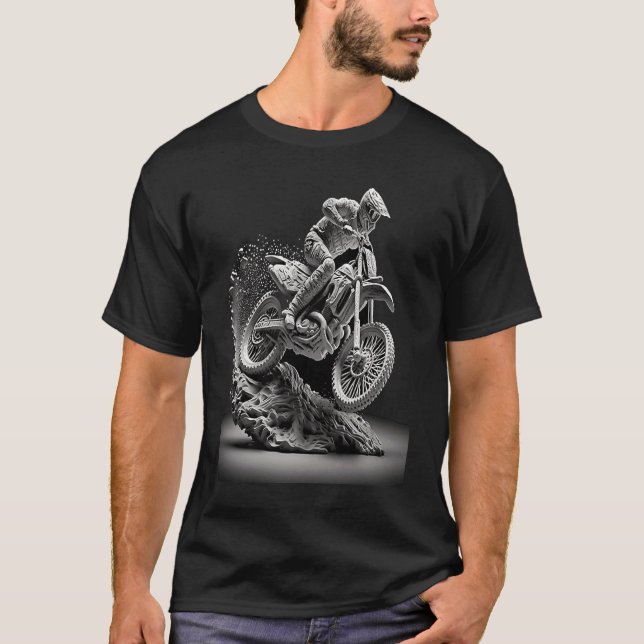 Extreme Sports Fans Extreme Sports Motocross Bike  T-Shirt (Front)