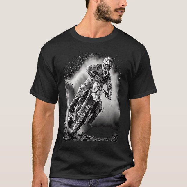 Extreme Sports Fans Extreme Sports Motocross Bike  T-Shirt (Front)