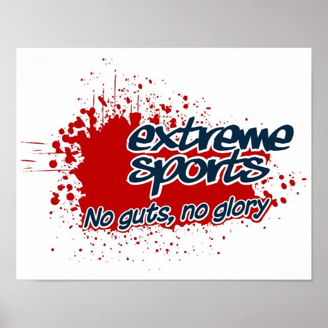 Extreme Sports poster, customisable Poster (Front)