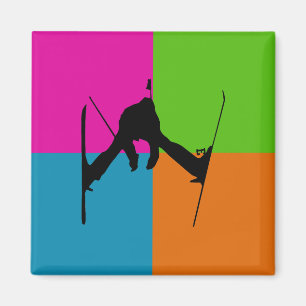 extreme sports - ski magnet