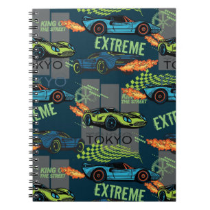 Extreme Tokyo Street Racing Pattern Notebook