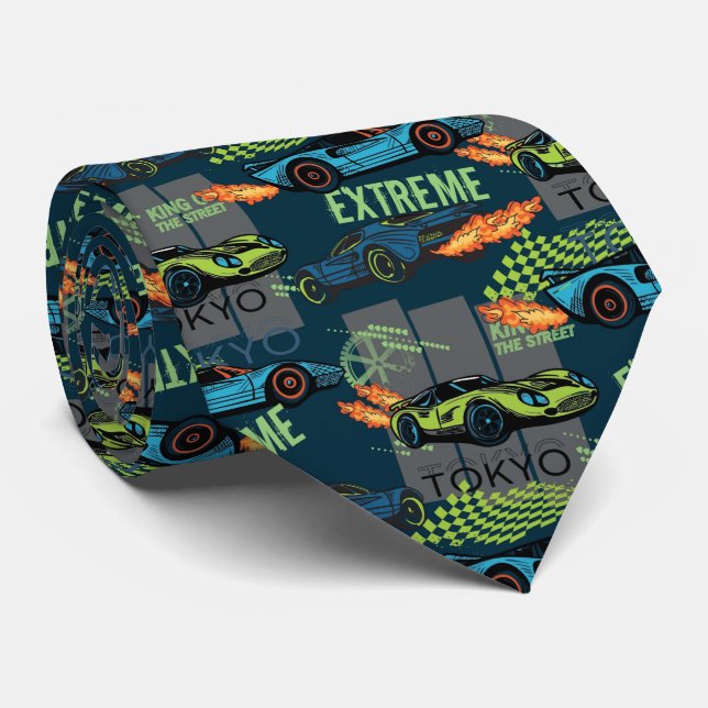 Extreme Tokyo Street Racing Pattern Tie (Rolled)
