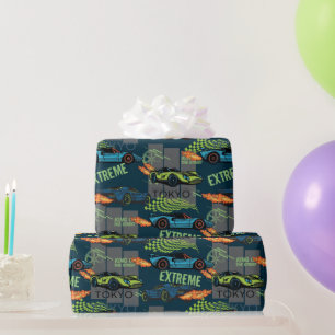 Extreme Tokyo Street Racing Pattern Wrapping Paper
