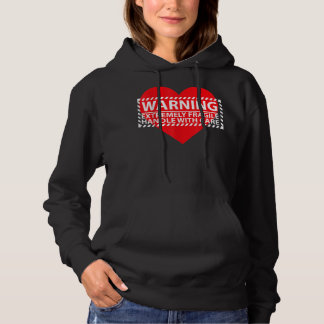 Extremely Fragile handle with Care Broken Heart Hoodie