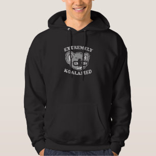 Extremely Koalafied Badge  Aussie Koala Bear Pun Hoodie