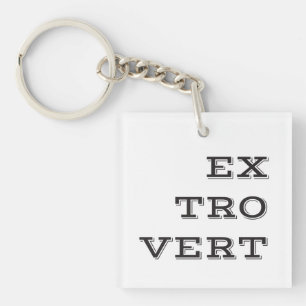 Extrovert Acrylic Keychain