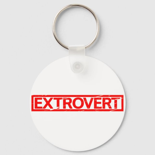 Extrovert Stamp Key Ring (Front)