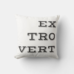 Extrovert Throw Pillow